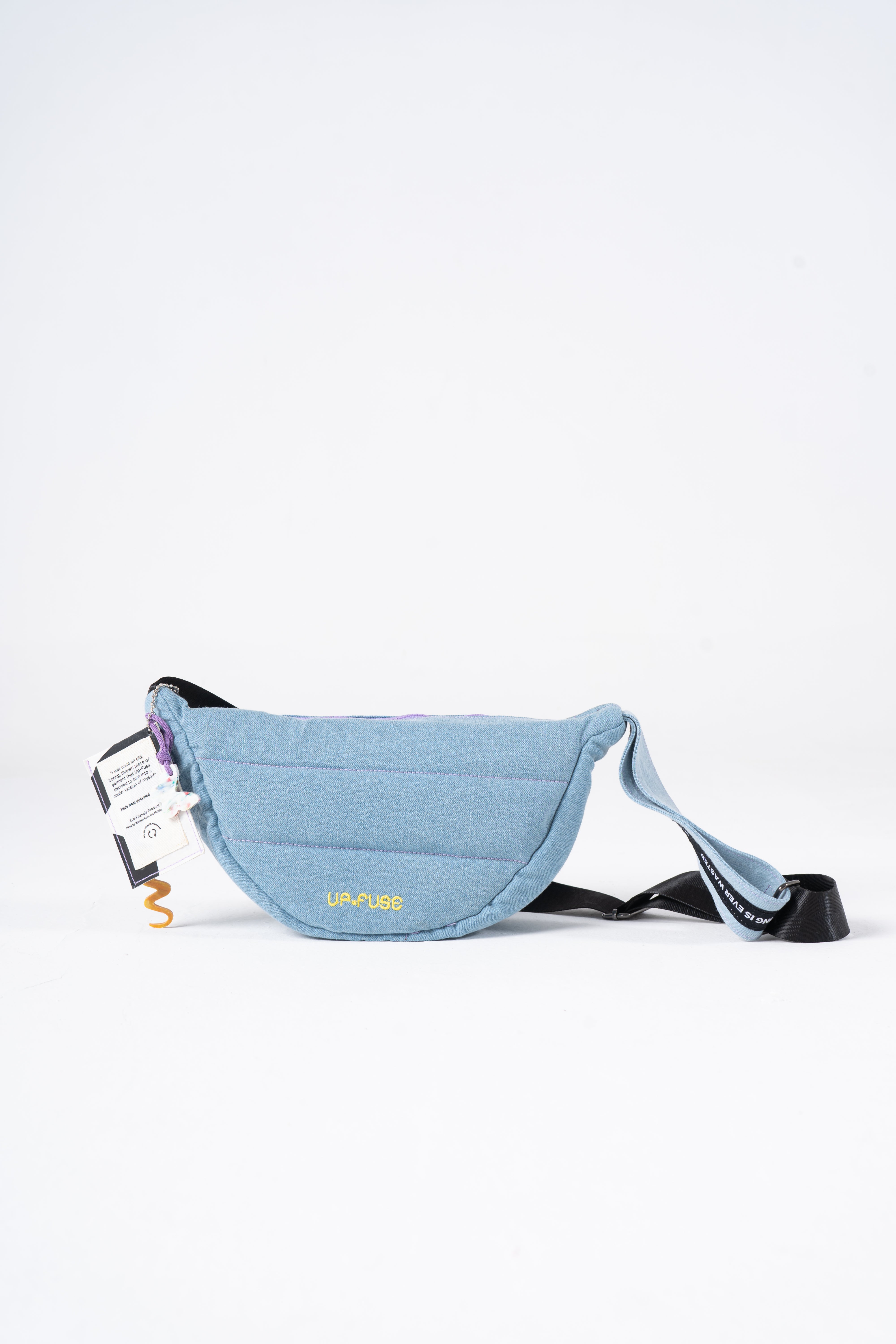 Denim Affair Cross Bag in Ice Blue Up fuse