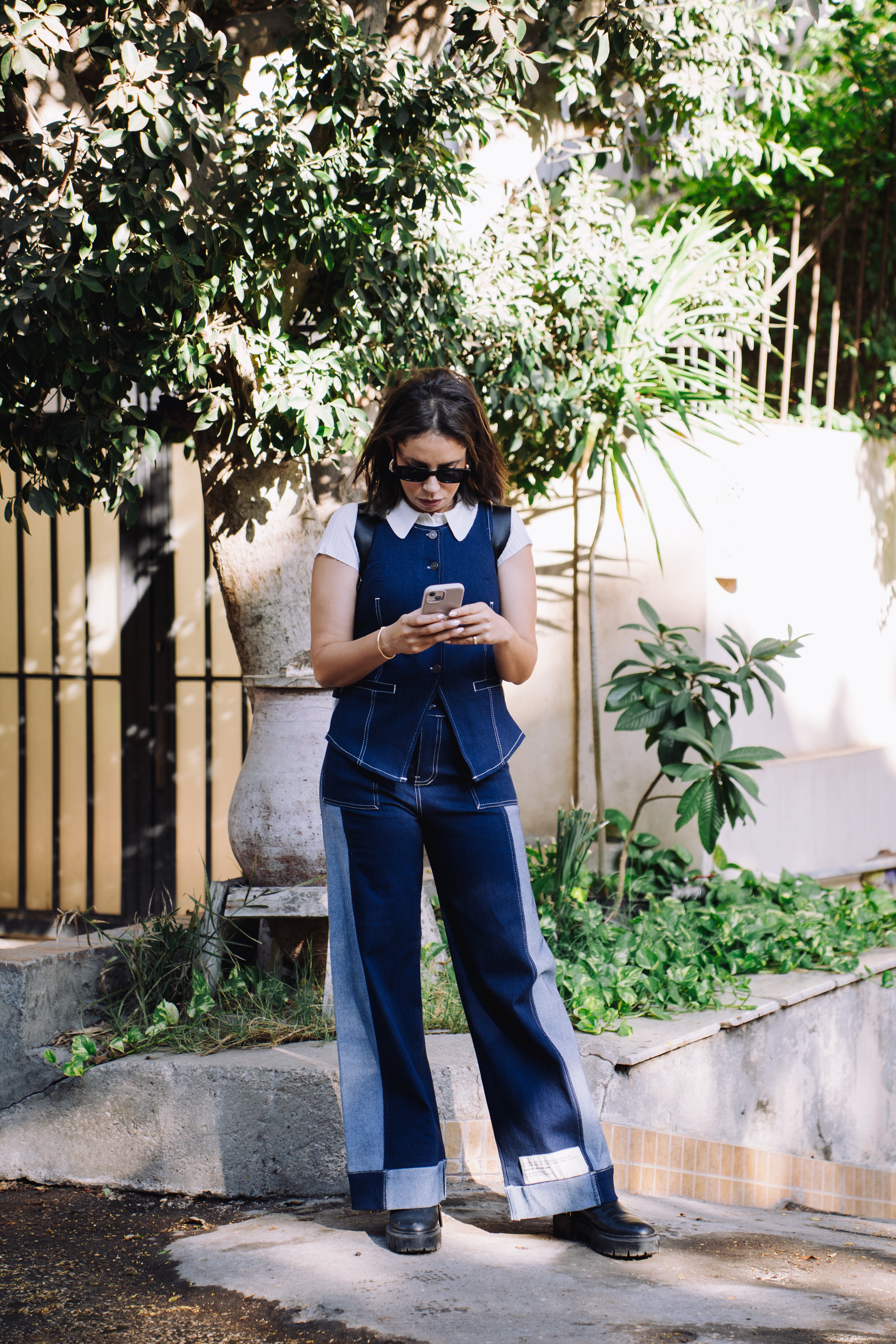 Baggy Jeans in Dark Blue
