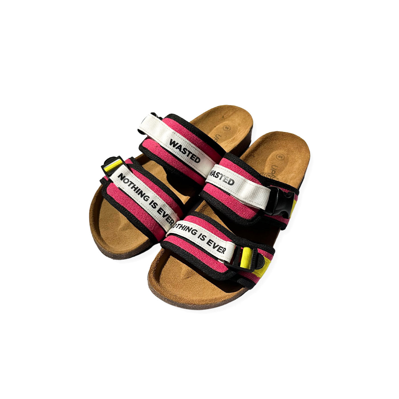 Duo Footprint Slippers - Pink