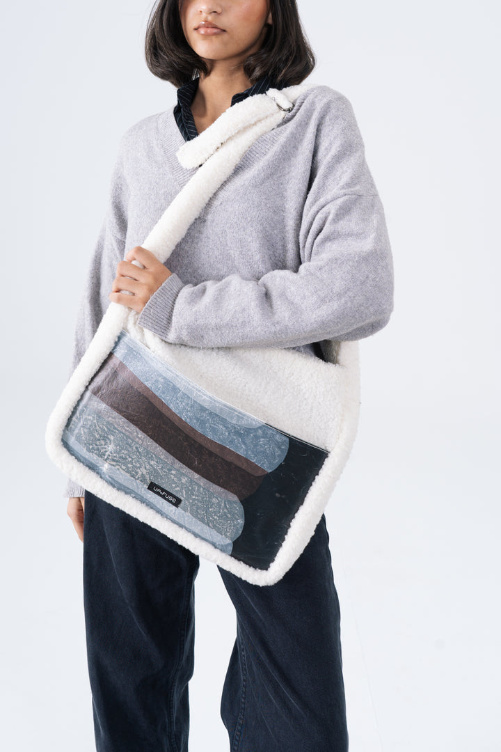 Fur Tote Bag in Brown Haze