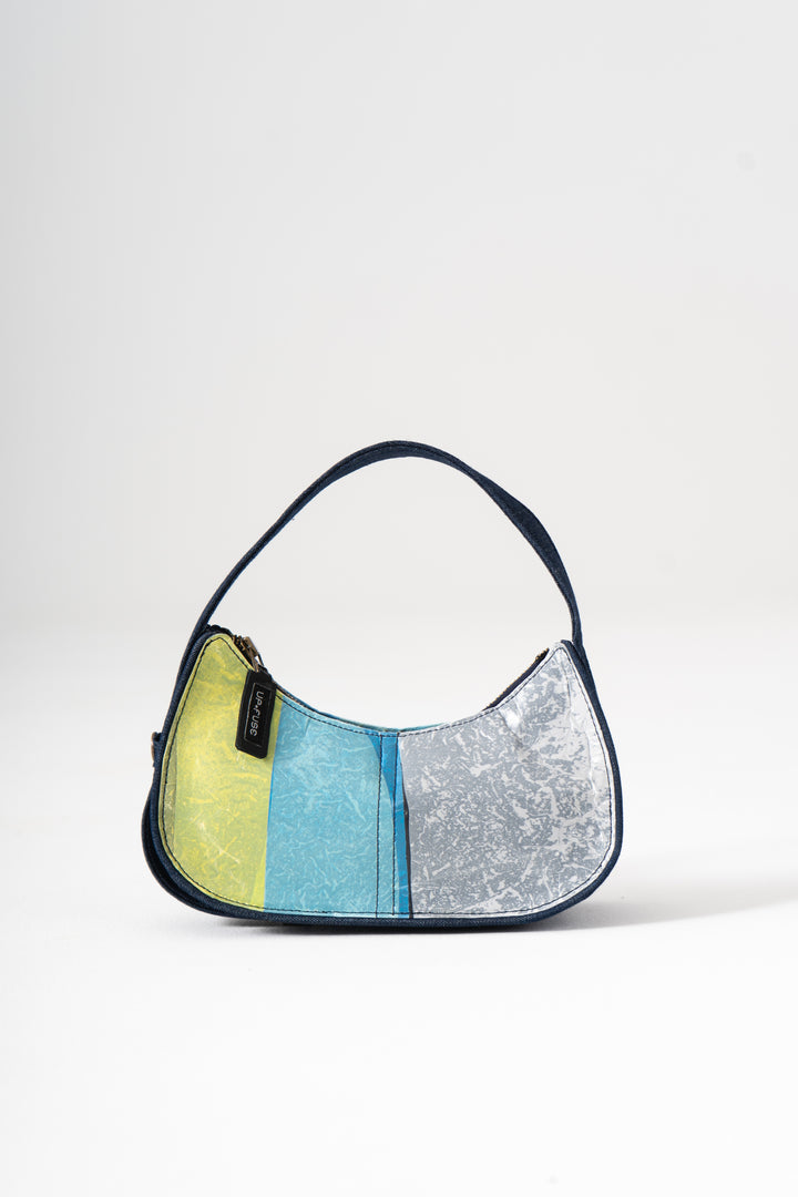 Y2k Shoulder Bag - Blue Blocks