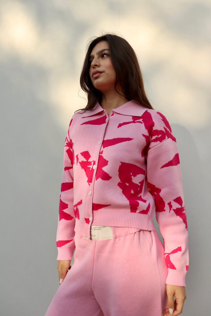 Pink Confetti Knit Set