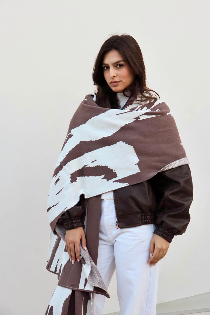 Brown Confetti Scarf