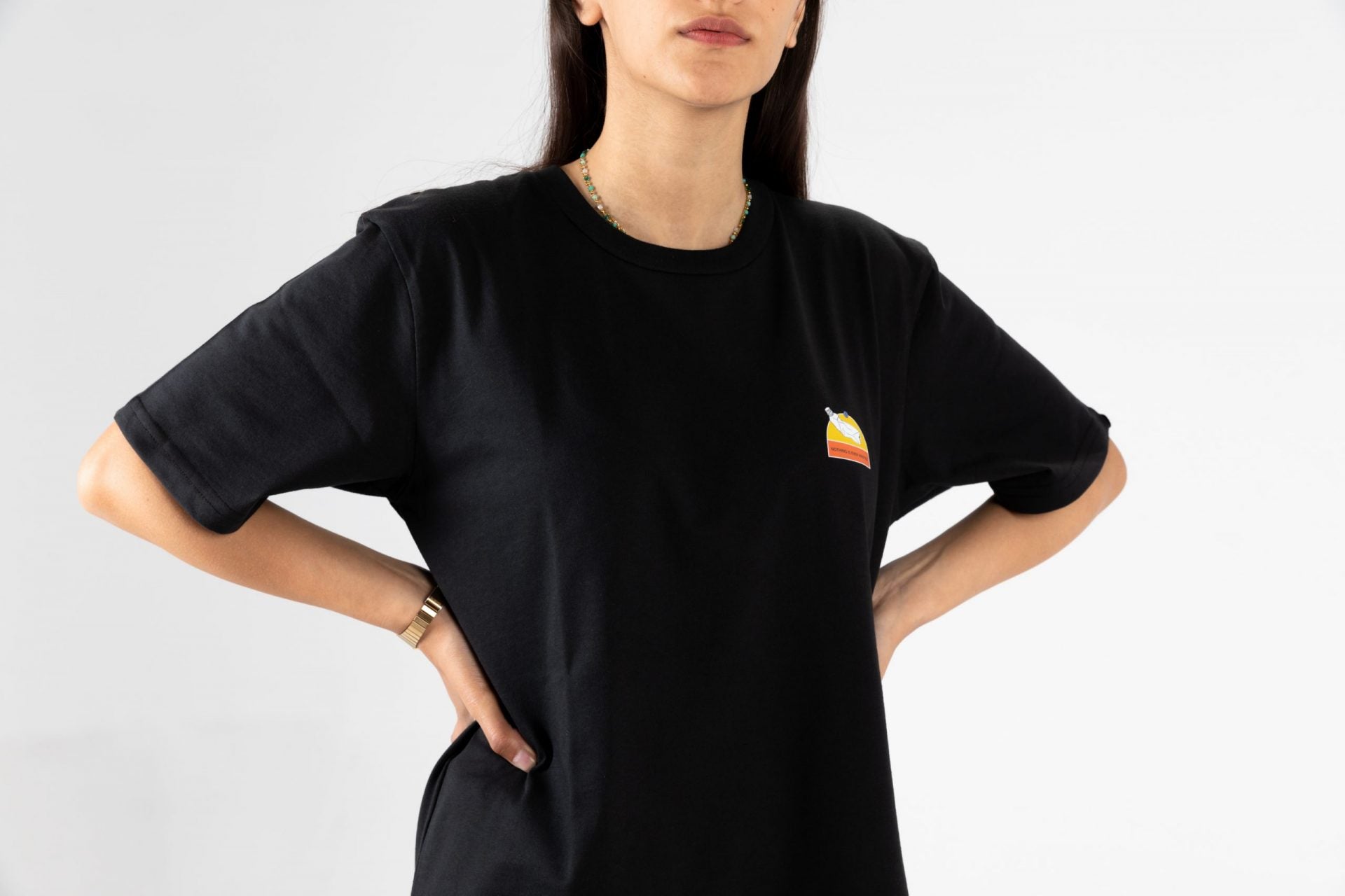 oversized black t-shirt