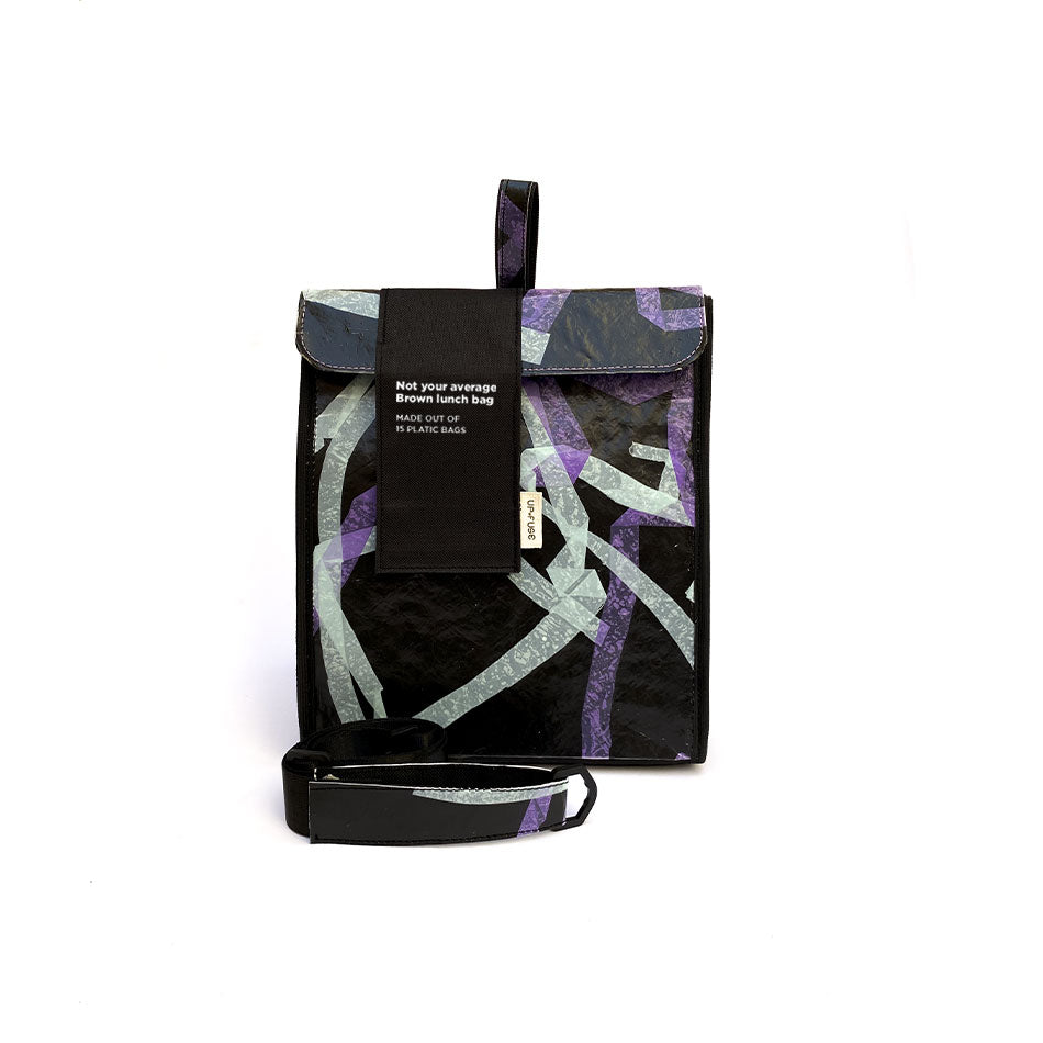 Upfuse Brown Lunch Bag - Blue Confetti – Upfuse