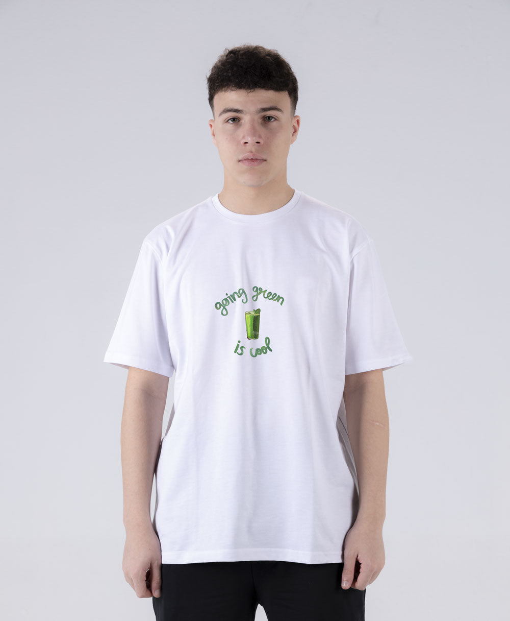 Drink Your Greens T Shirt - White