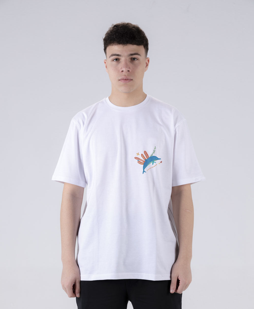 Save The Dolphins T Shirt - White